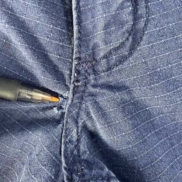 Carhartt Pants Mens 40x30 Blue Broxton Loose Fit Cargo Pockets Workwear‎ Read - Picture 7 of 8